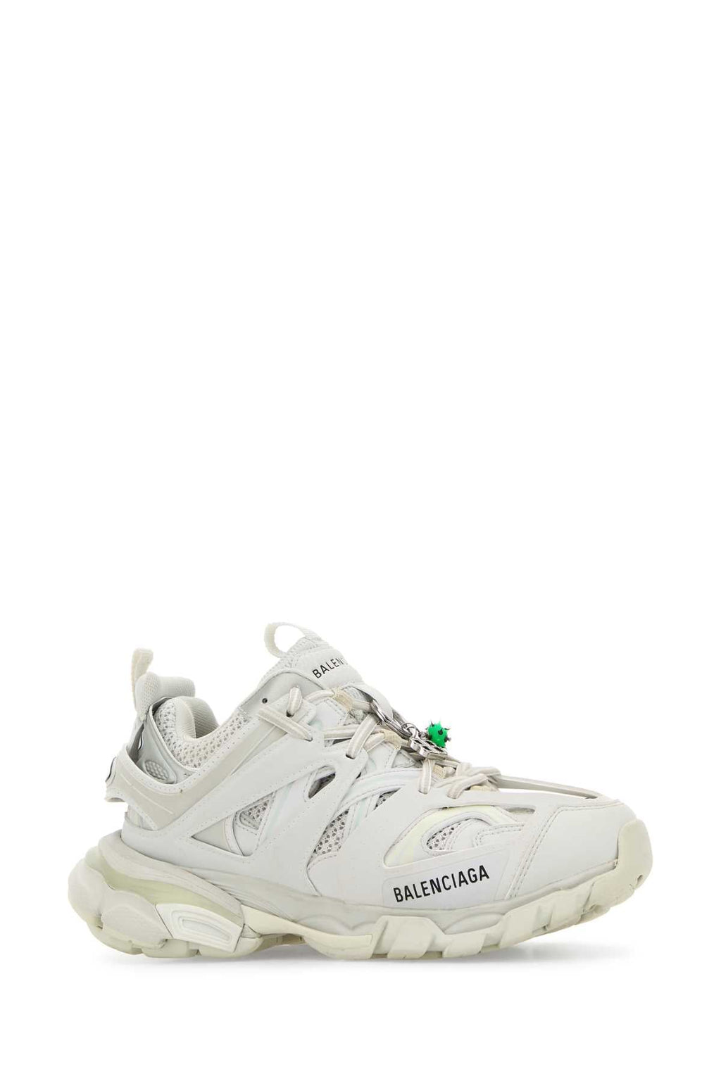 Balenciaga Women White Mesh And Rubber Track Sneakers