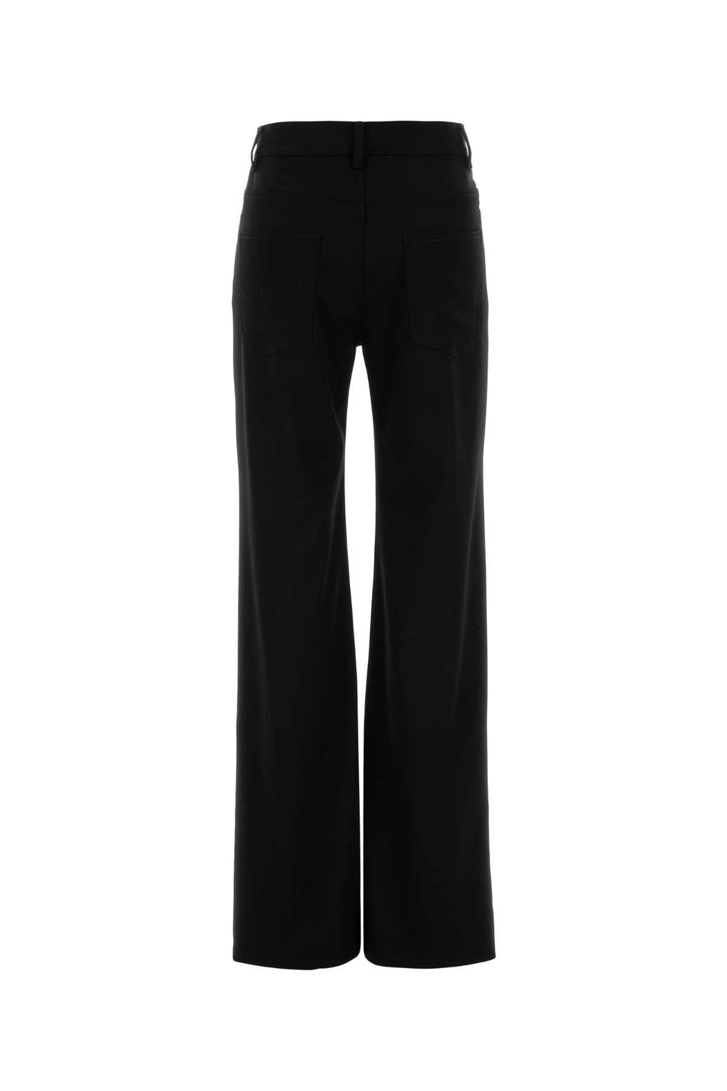 Balenciaga Women Black Stretch Wool Pant