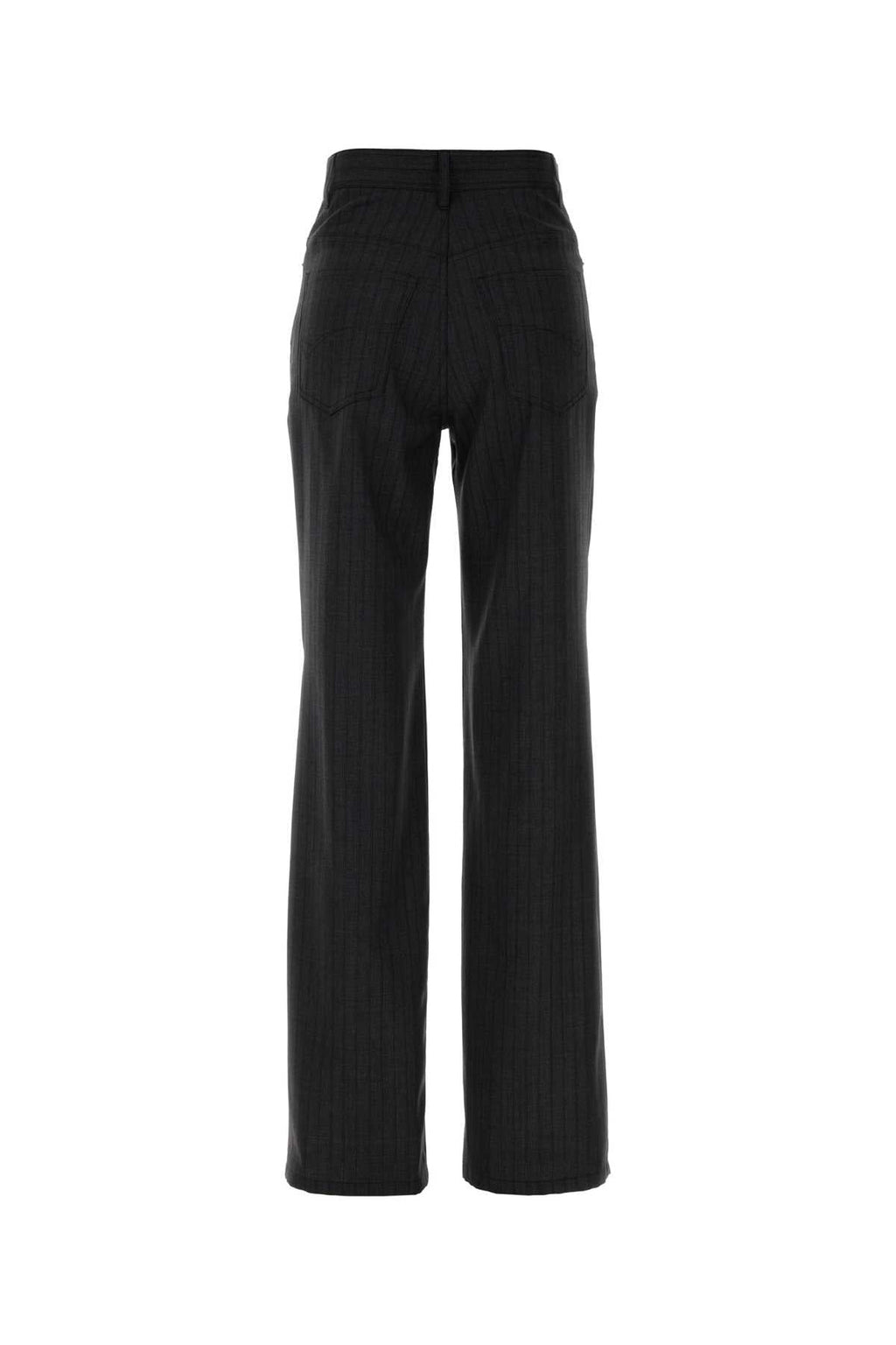 Balenciaga Women Embroidered Wool Palazzo Pant