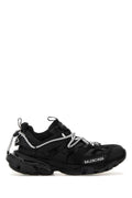 Balenciaga Women Black Mesh And Rubber Track Trail Laces Sneakers