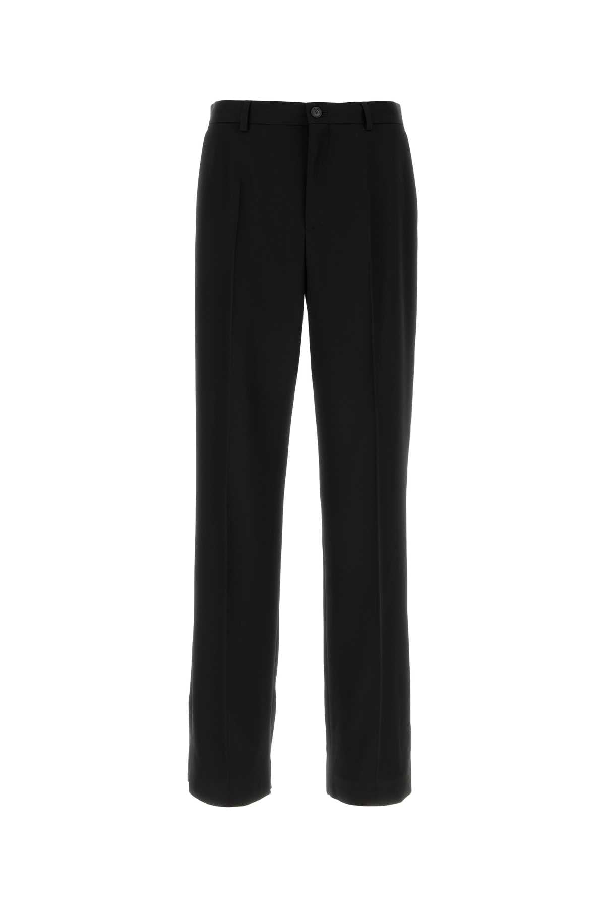 Balenciaga Men Black Wool Pant