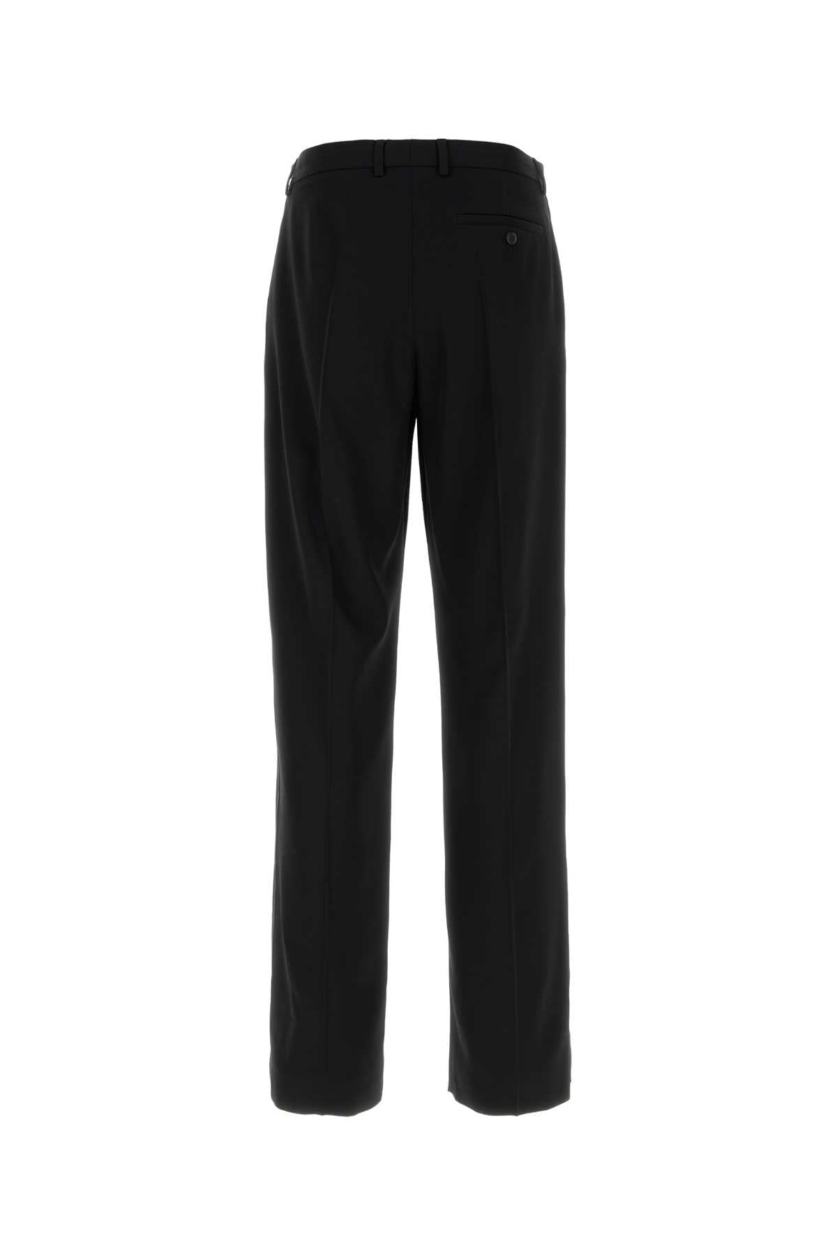 Balenciaga Men Black Wool Pant
