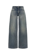 Balenciaga Women Denim Wide-Leg Jeans
