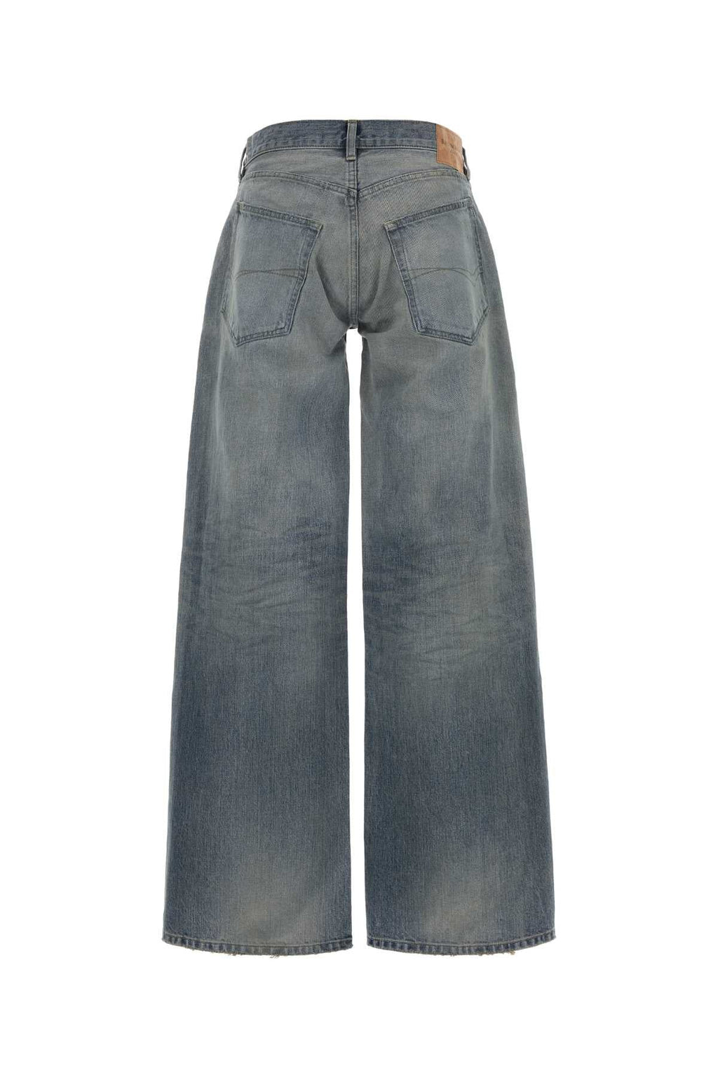 Balenciaga Women Denim Wide-Leg Jeans