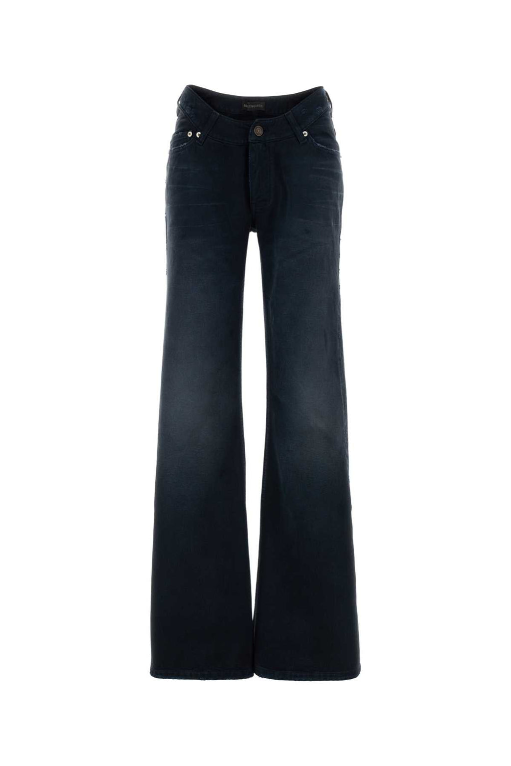 Balenciaga Women Navy Blue Denim Jeans