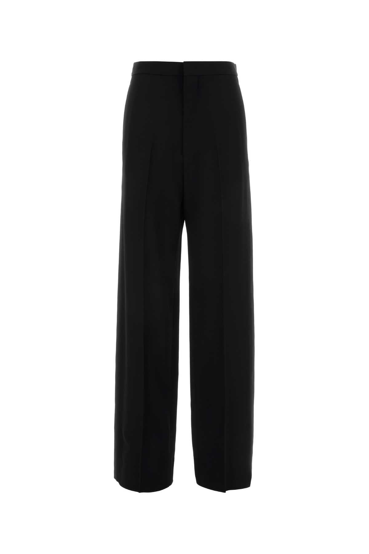Balenciaga Women Black Wool Palazzo Pant