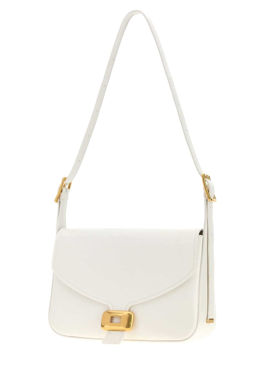 Balenciaga Women White Leather Medium Clicca Shoulder Bag