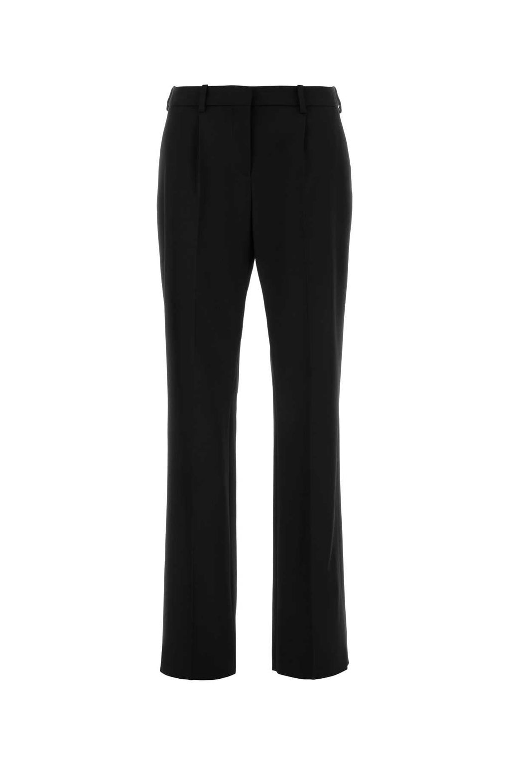 Balenciaga Women Black Stretch Wool Pant