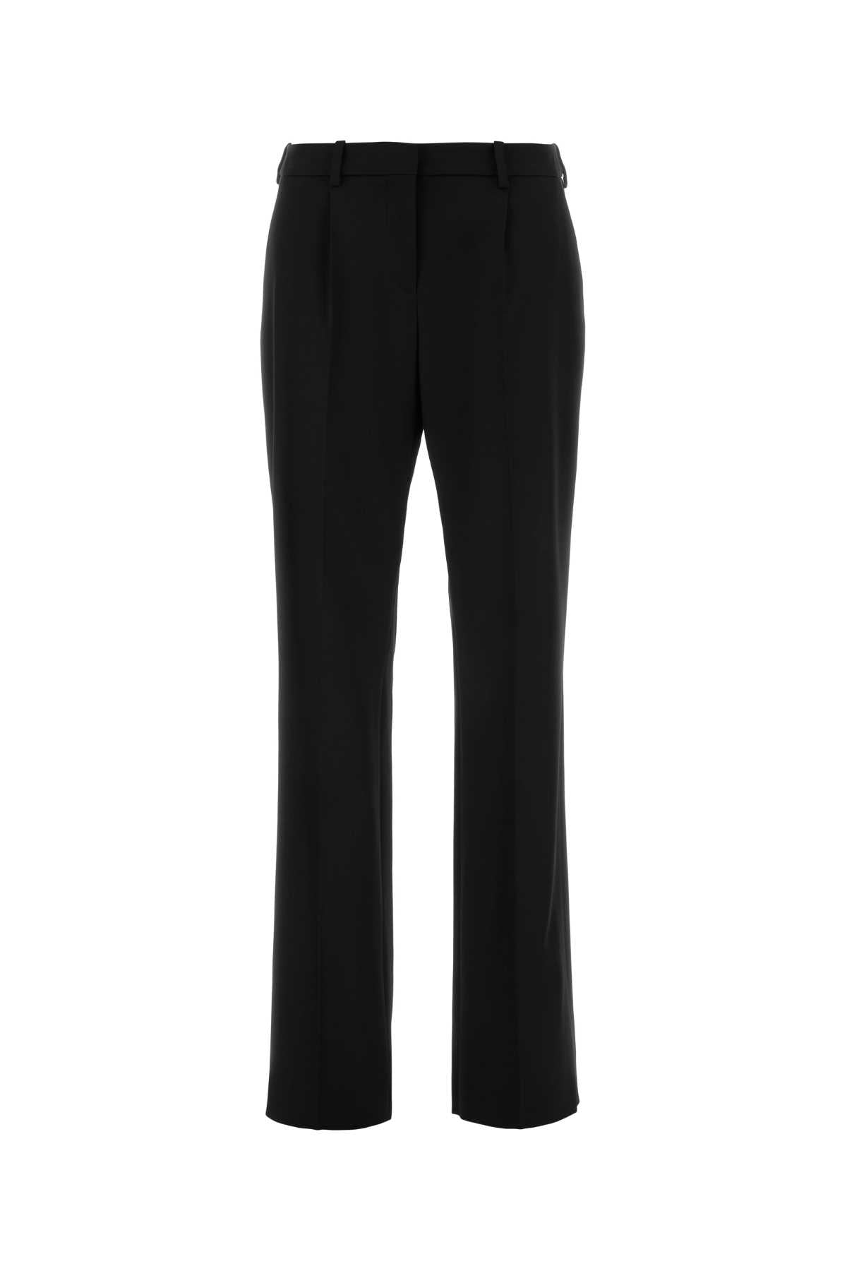 Balenciaga Women Black Stretch Wool Pant