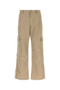 Balenciaga Men Beige Nylon Cargo Pant