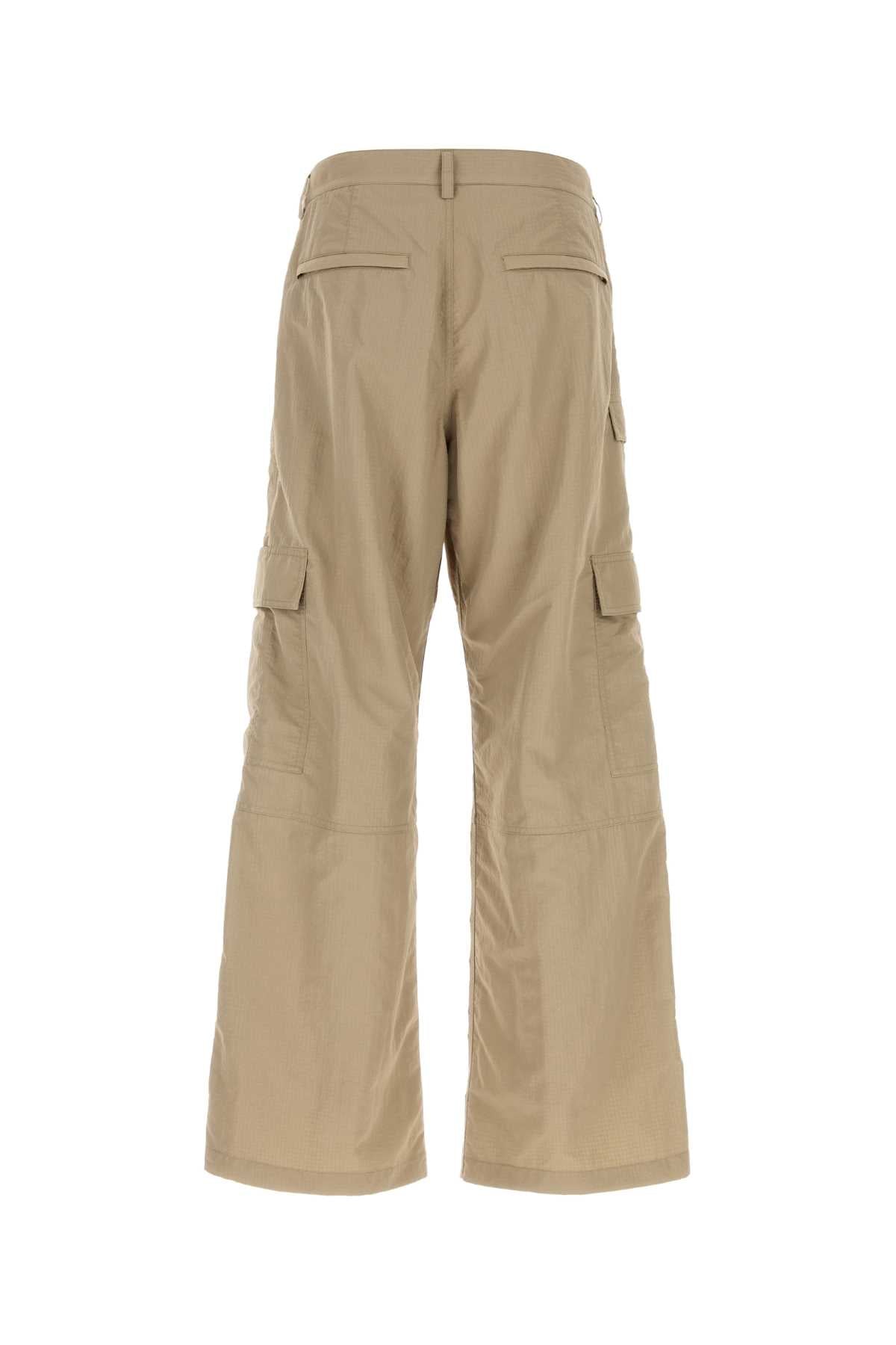 Balenciaga Men Beige Nylon Cargo Pant