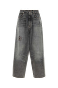 Balenciaga Men Dark Grey Denim Jeans