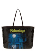 Balenciaga Women Printed Canvas Tote Select Shopping Bag
