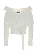 Balenciaga Women White Poplin Shirt