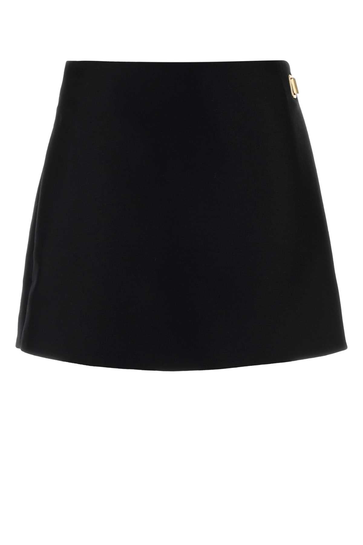 Balenciaga Women Black Wool Blend Pant-Skirt