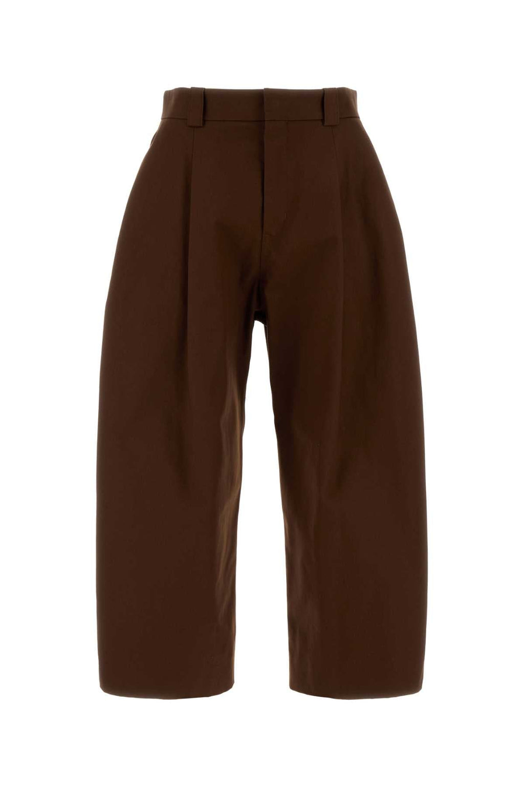 Balenciaga Men Chocolate Cotton Wide-Leg Pant