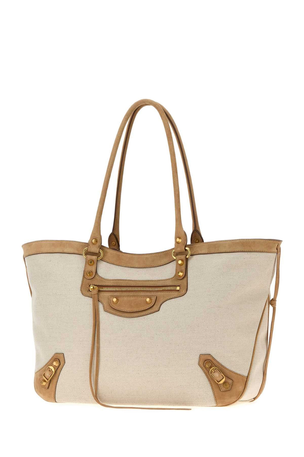 Balenciaga Women Sand Canvas Le City Shopping Bag