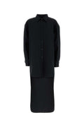 Balenciaga Women Black Poplin Shirt