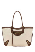 Balenciaga Women Sand Canvas Le City Shopping Bag