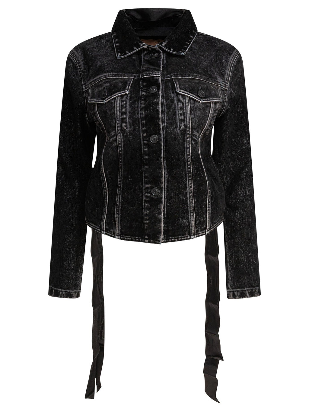 Balenciaga Women's Black Denim Jacket