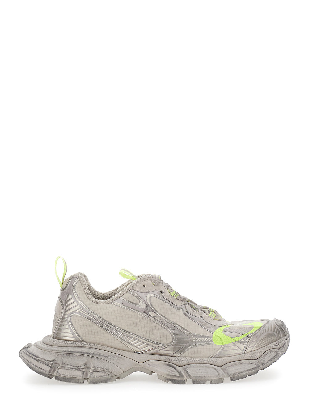 Balenciaga Men '3Xl' Beige Low Top Sneakers With Logo Detail In Tech Fabric Man