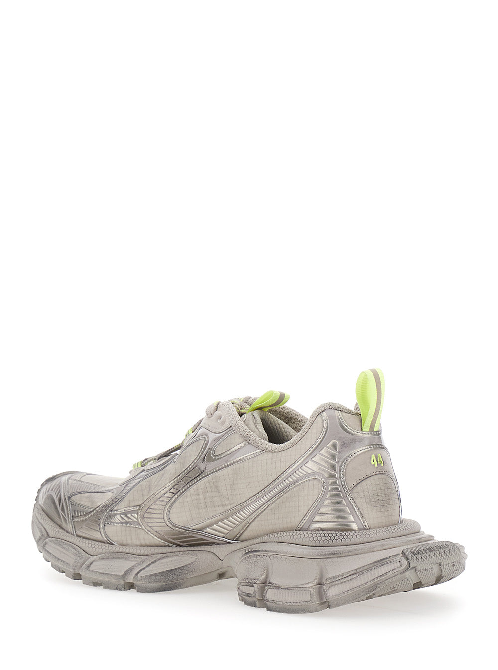 Balenciaga Men '3Xl' Beige Low Top Sneakers With Logo Detail In Tech Fabric Man