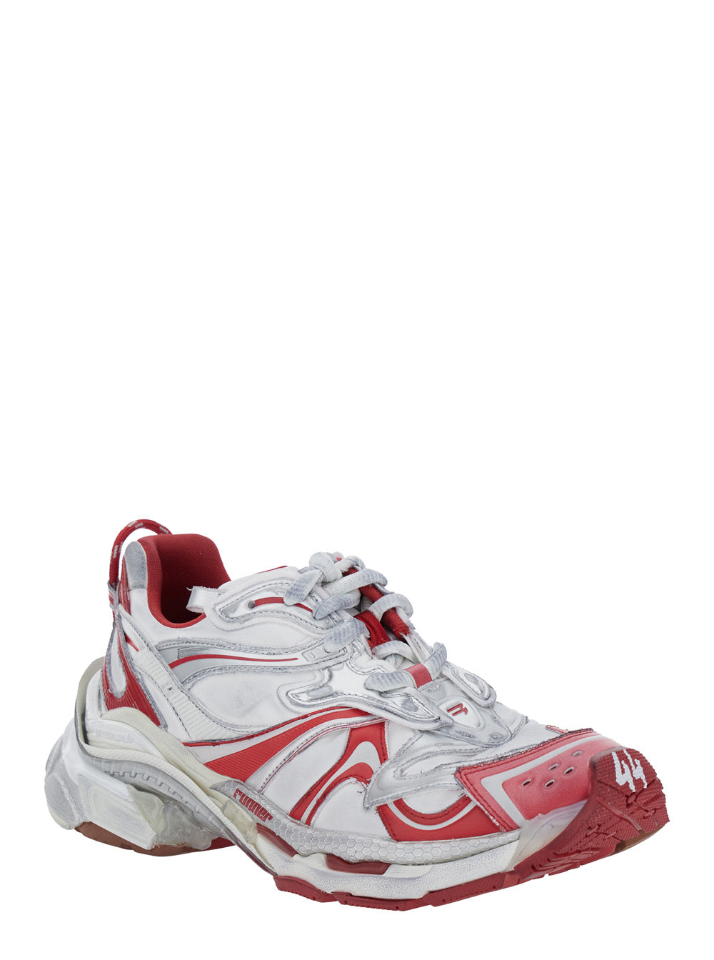 Balenciaga Men 'Runner 2' Multicolor Sneaker With Embossed Logo In Mesh And Nylon Man