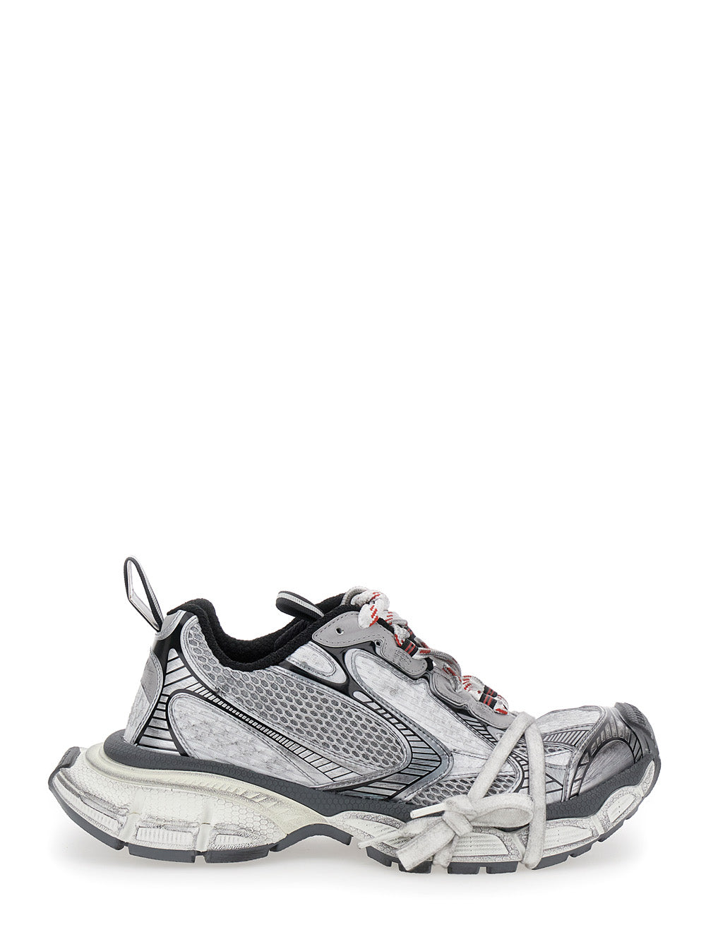 Balenciaga Women '3Xl' Grey Low Top Sneakers With Logo Detail In Tech Fabric Woman