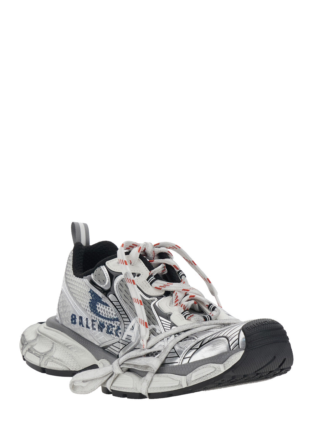 Balenciaga Men '3Xl' Multicolor Low Top Sneakers With Logo Lettering On The Side In Tech Fabric Man
