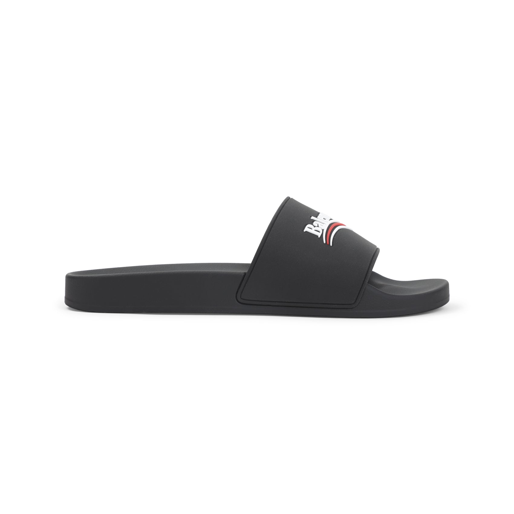 Balenciaga Pool Rubber Political Logo Slide Men