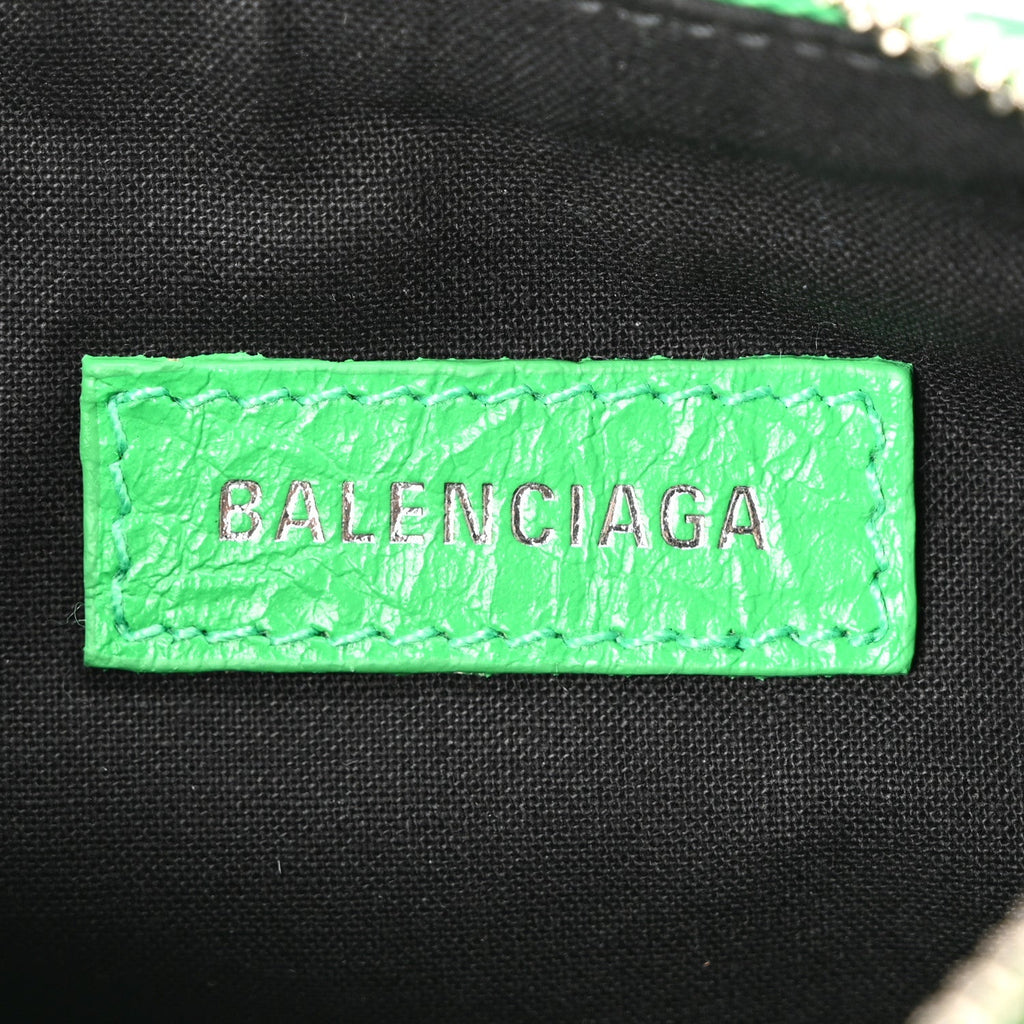 Agneau Arena Le Cagole Shoulder Bag XS Vivid Green