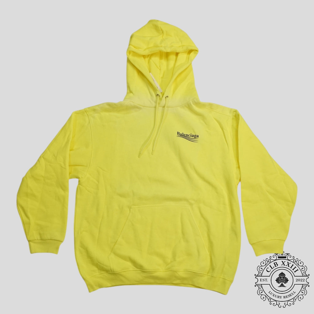 Balenciaga Campaign Hoodie in Neon Green
