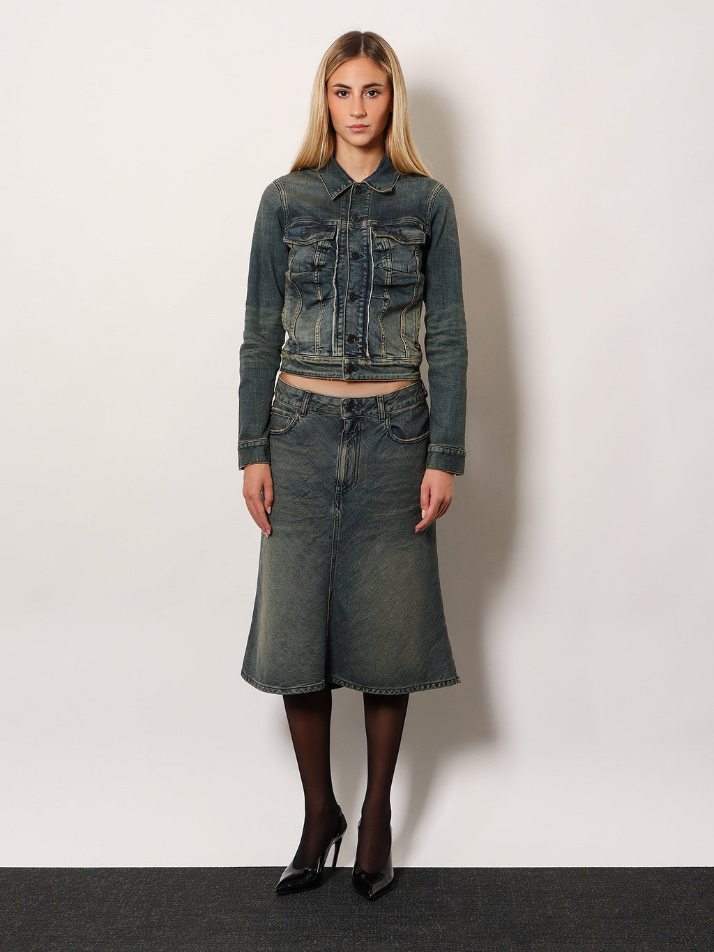 Balenciaga Denim Jacket Blue Women