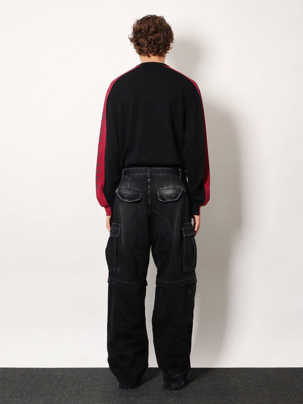 Balenciaga Cargo Black Denim Trousers Men