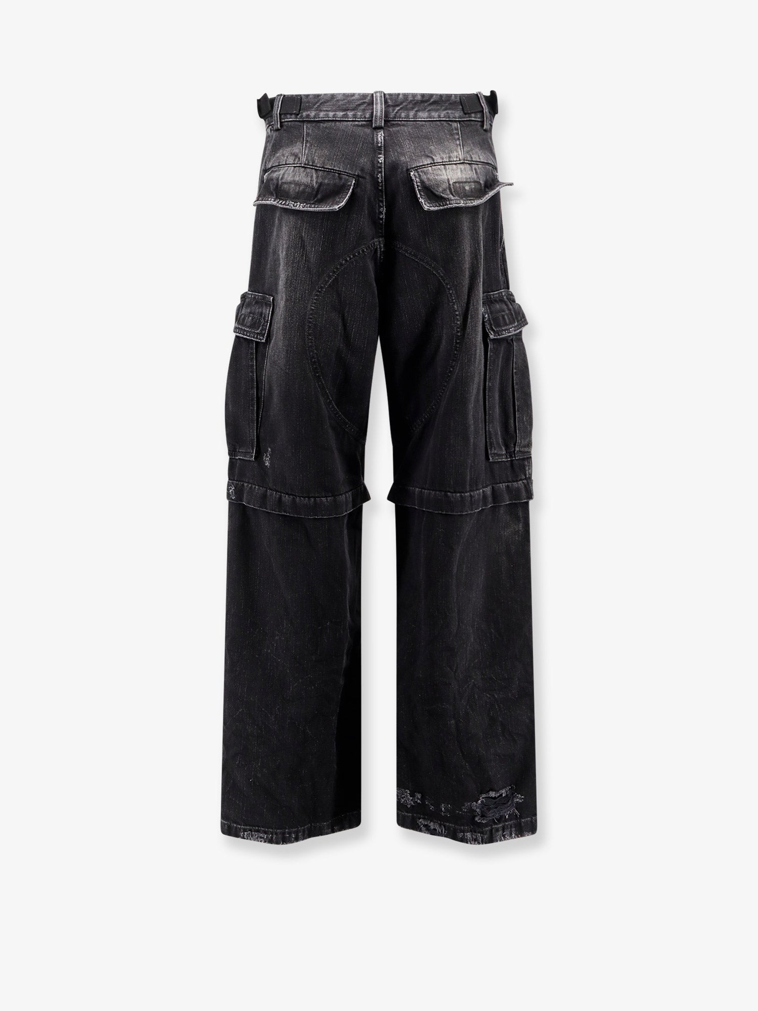 Balenciaga Cargo Black Denim Trousers Men