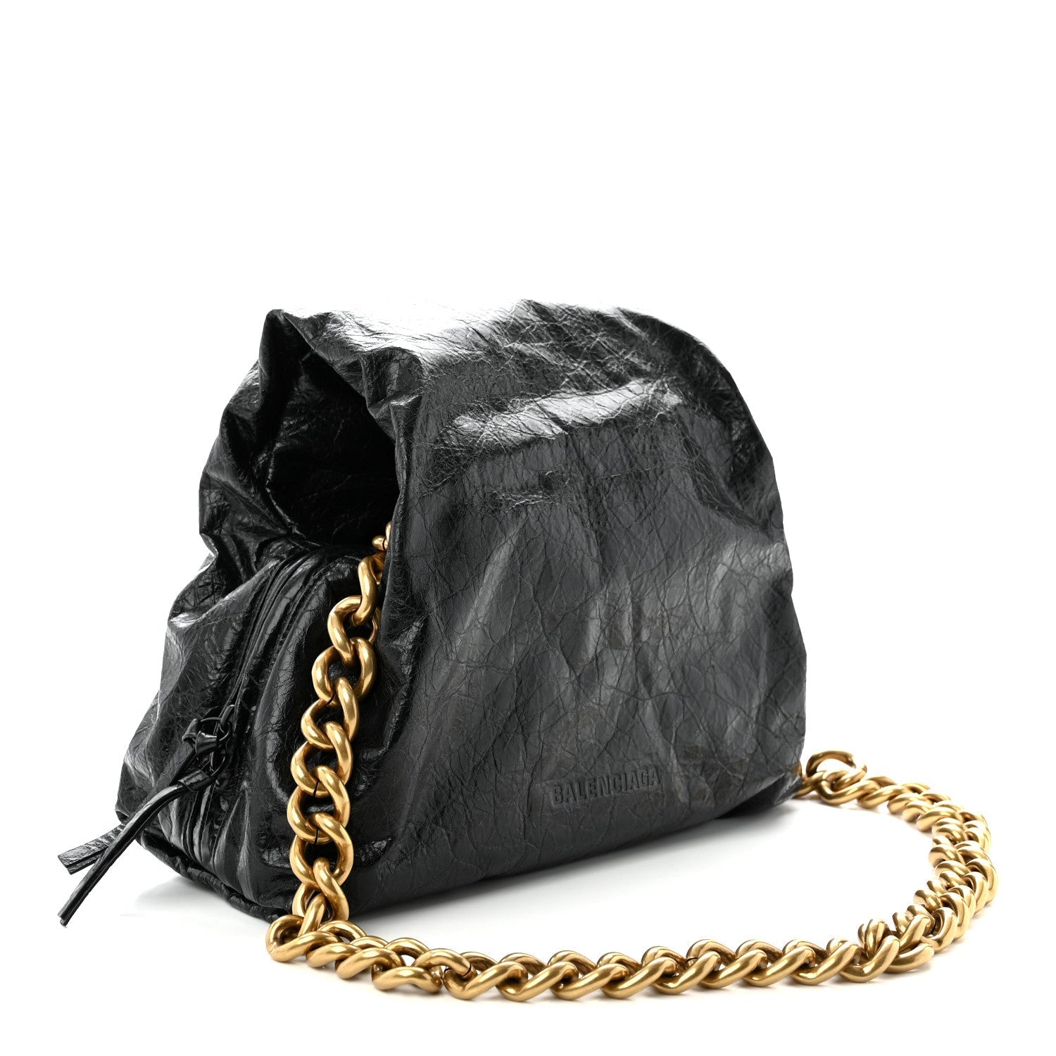 Agneau Arena Small Puffer Bag Black