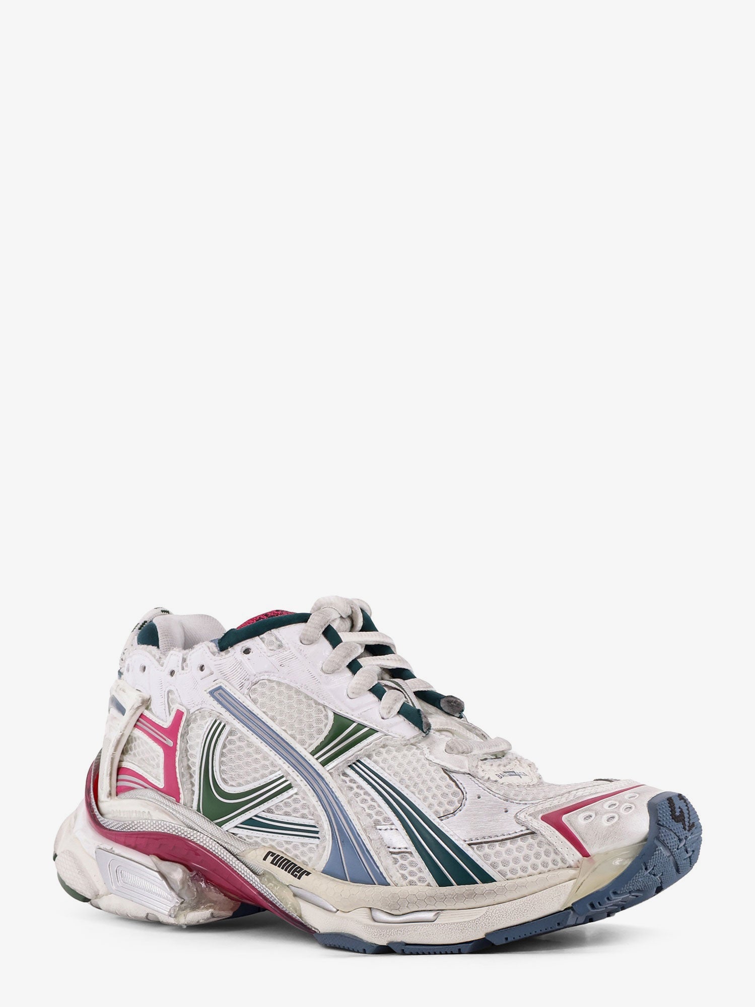 Balenciaga Men Runner Low-Top Mesh Sneakers