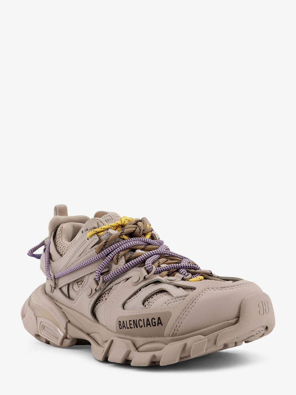 Balenciaga Women Track Mesh Sneakers With Colored Laces Detail