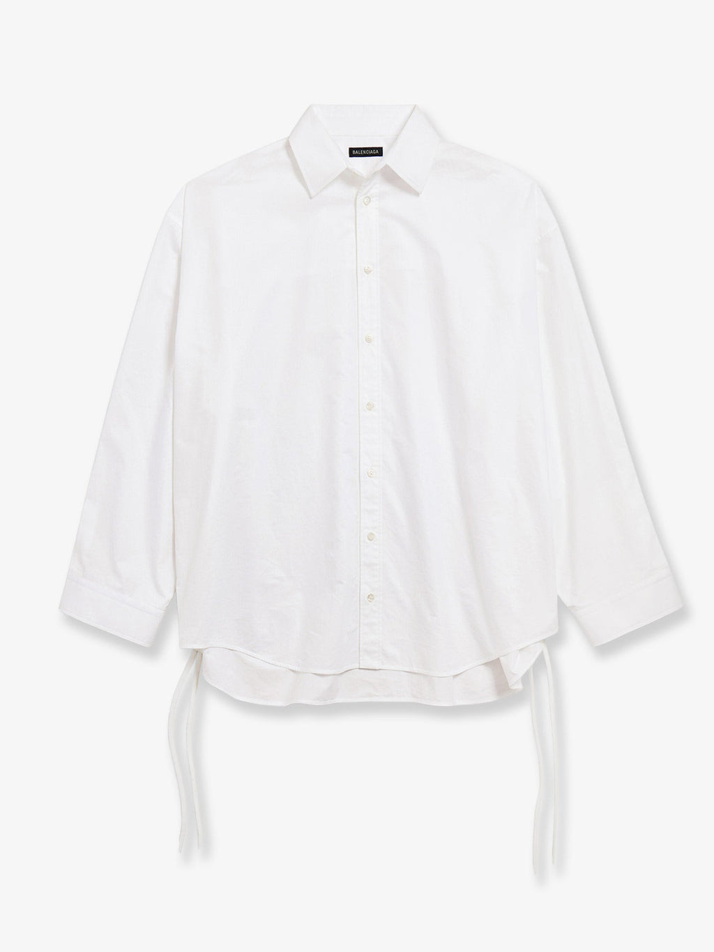 Balenciaga Lace-Up Cotton women shirt White