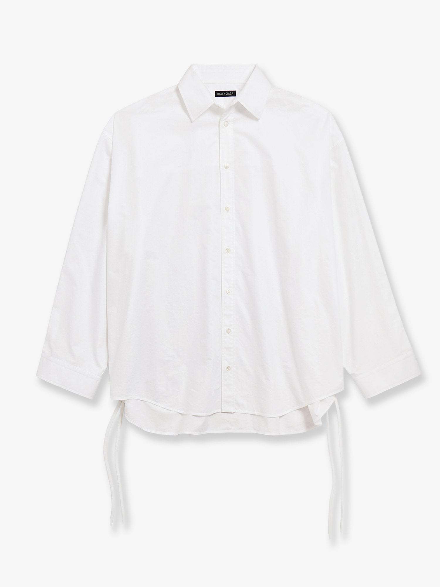 Balenciaga Lace-Up Cotton women shirt White