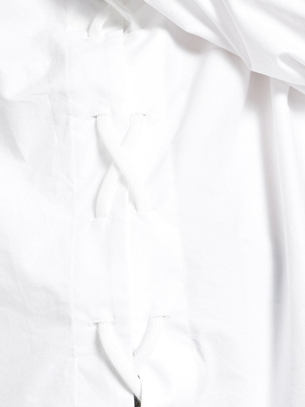 Balenciaga Lace-Up Cotton women shirt White