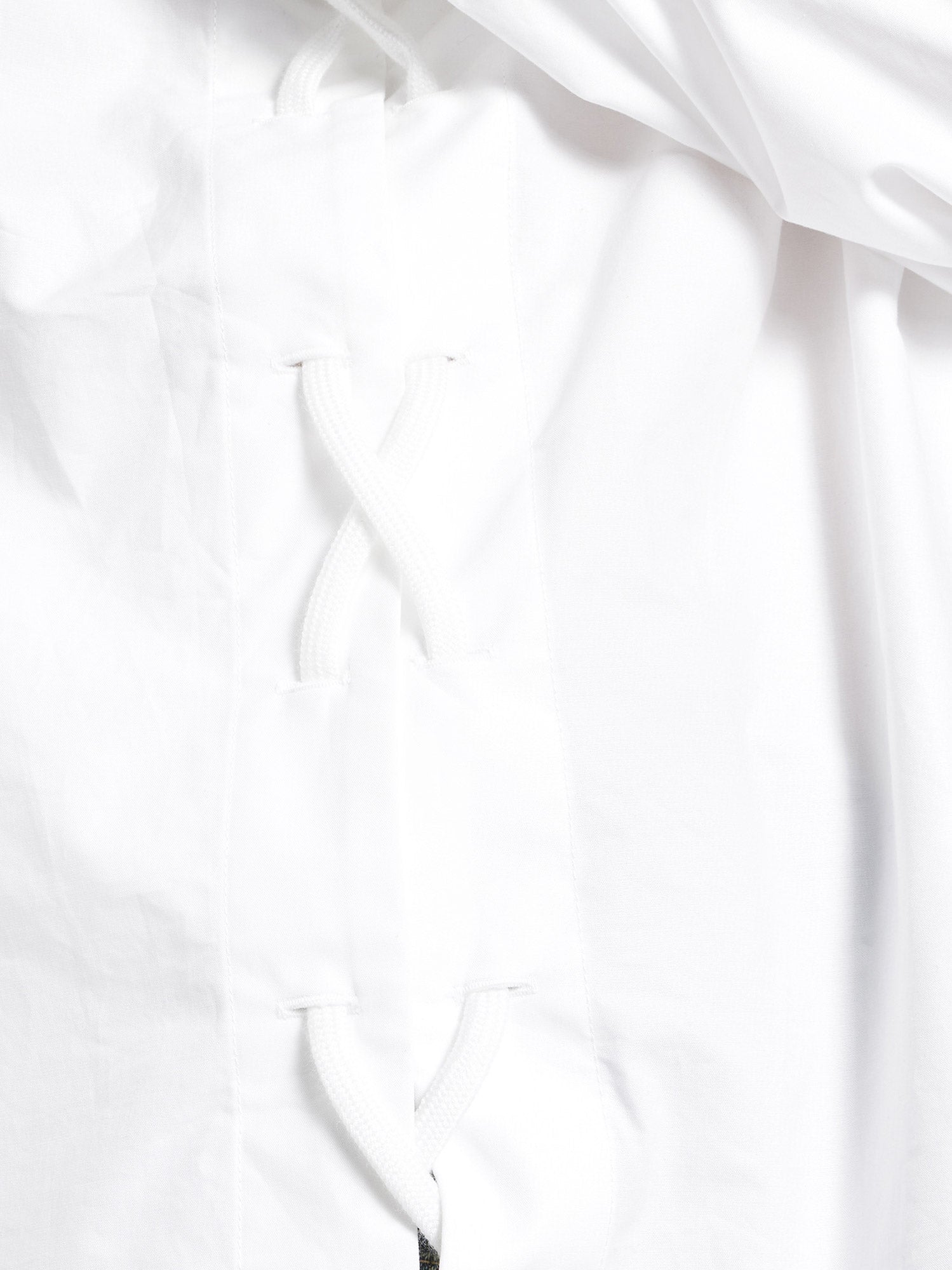 Balenciaga Lace-Up Cotton women shirt White