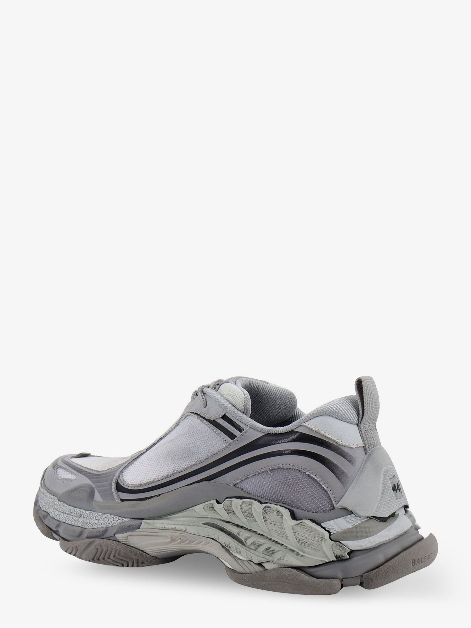 Balenciaga Men Triple S.2 Gradient Mesh And Nylon Insert Sneakers With Used Effect