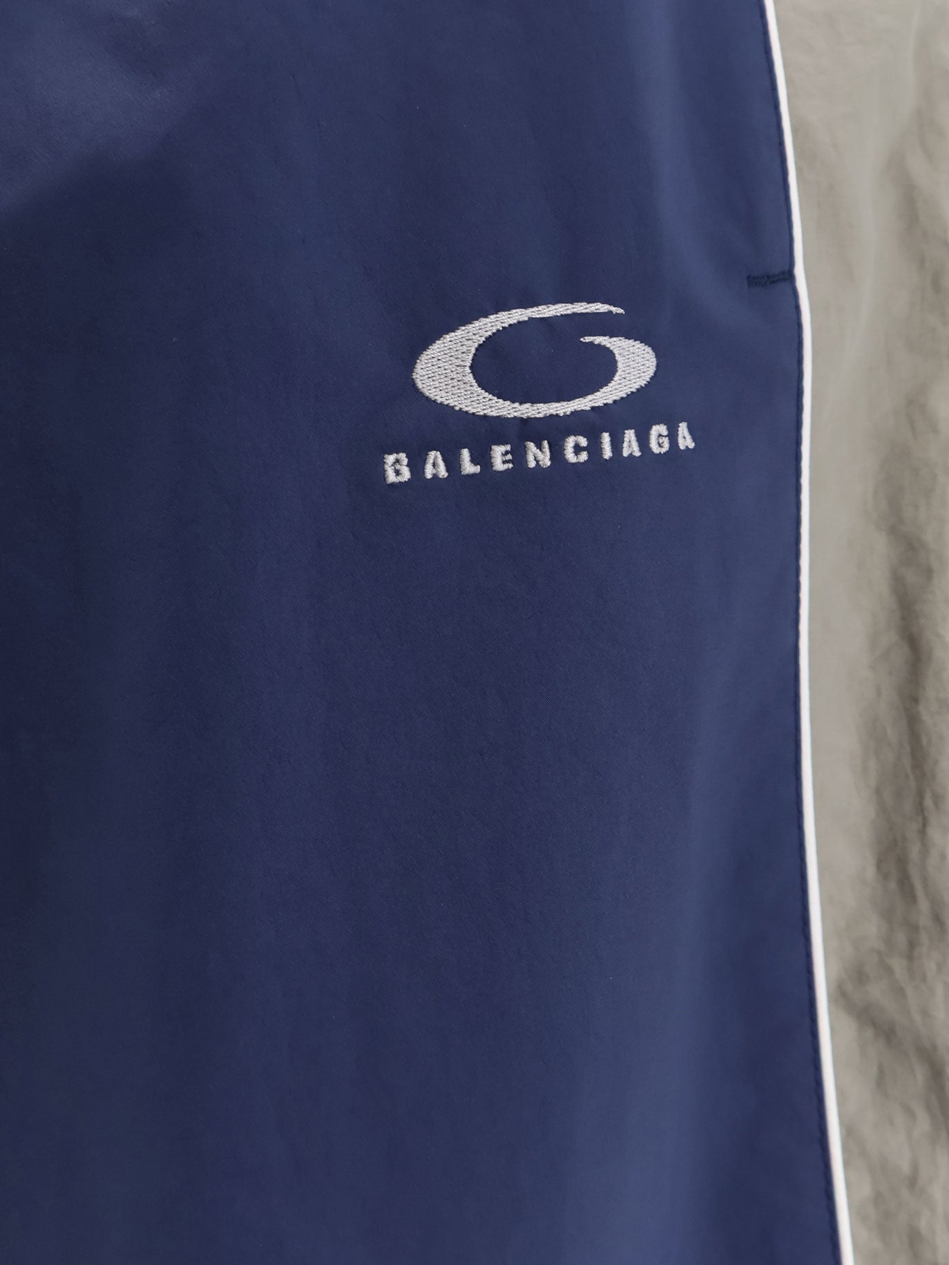Balenciaga Sporty Nylon Trousers Blue Men