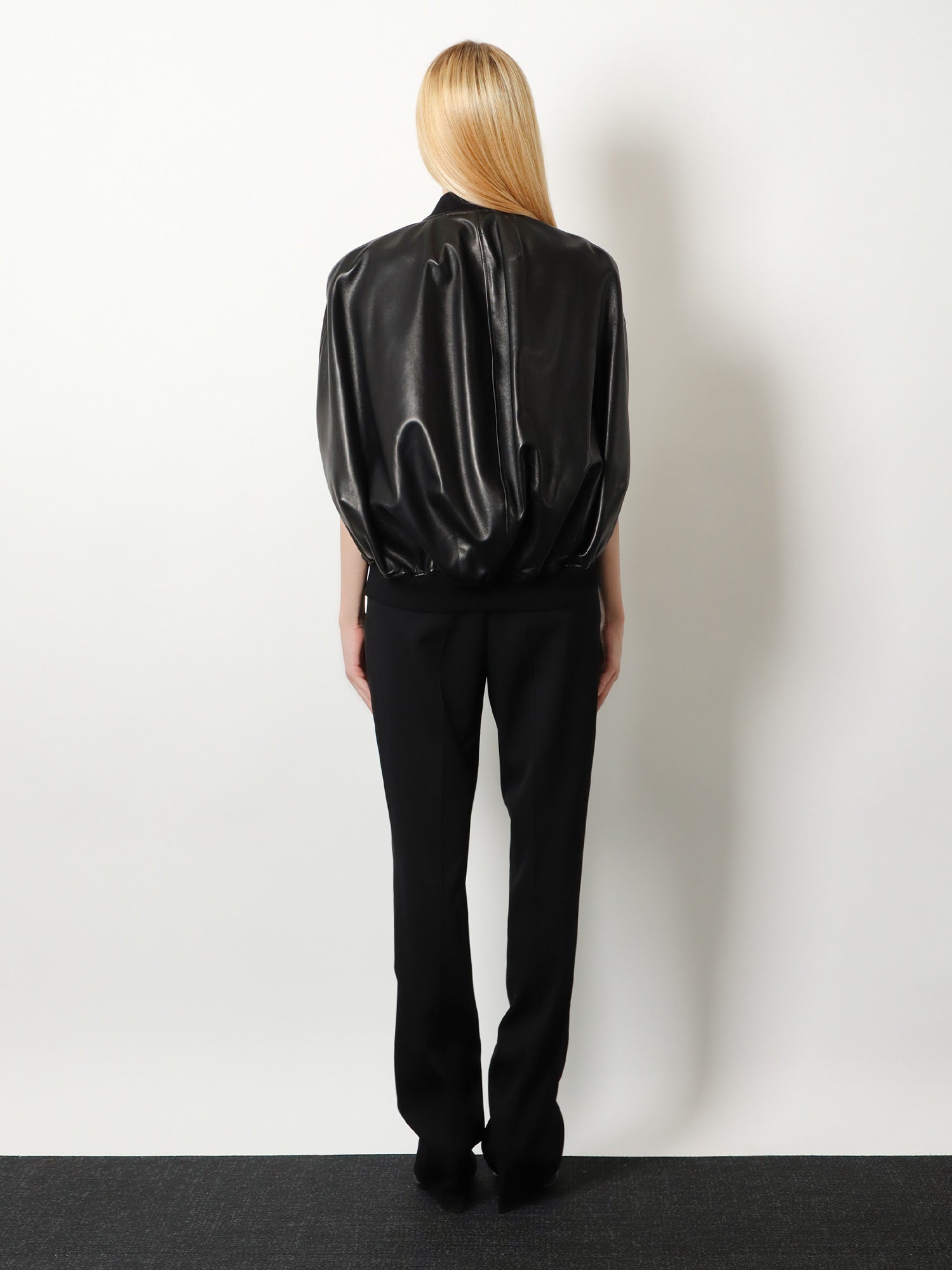 Balenciaga Women Slim Tailored Wool Trousers
