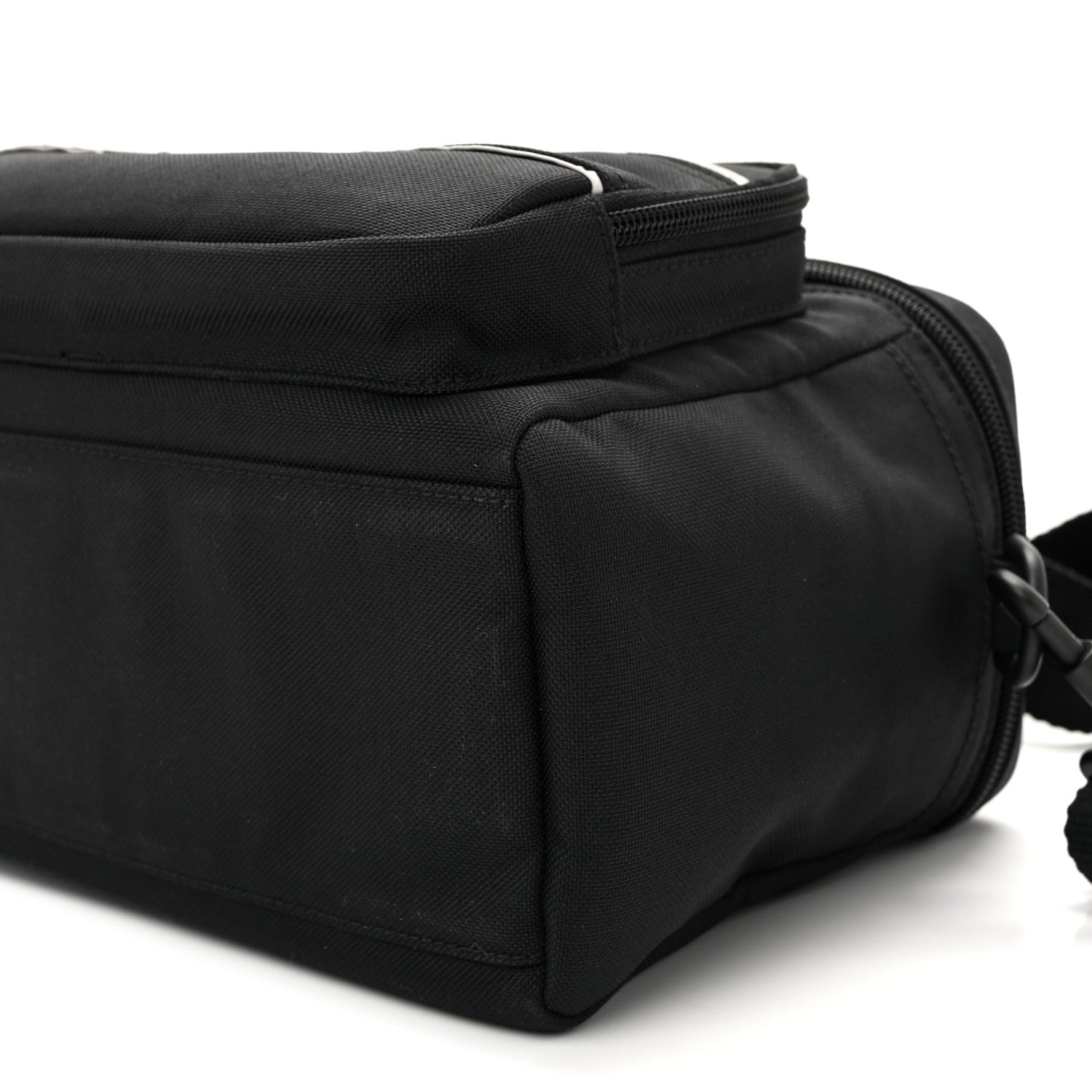 Nylon Logo Sport Camera Bag Black