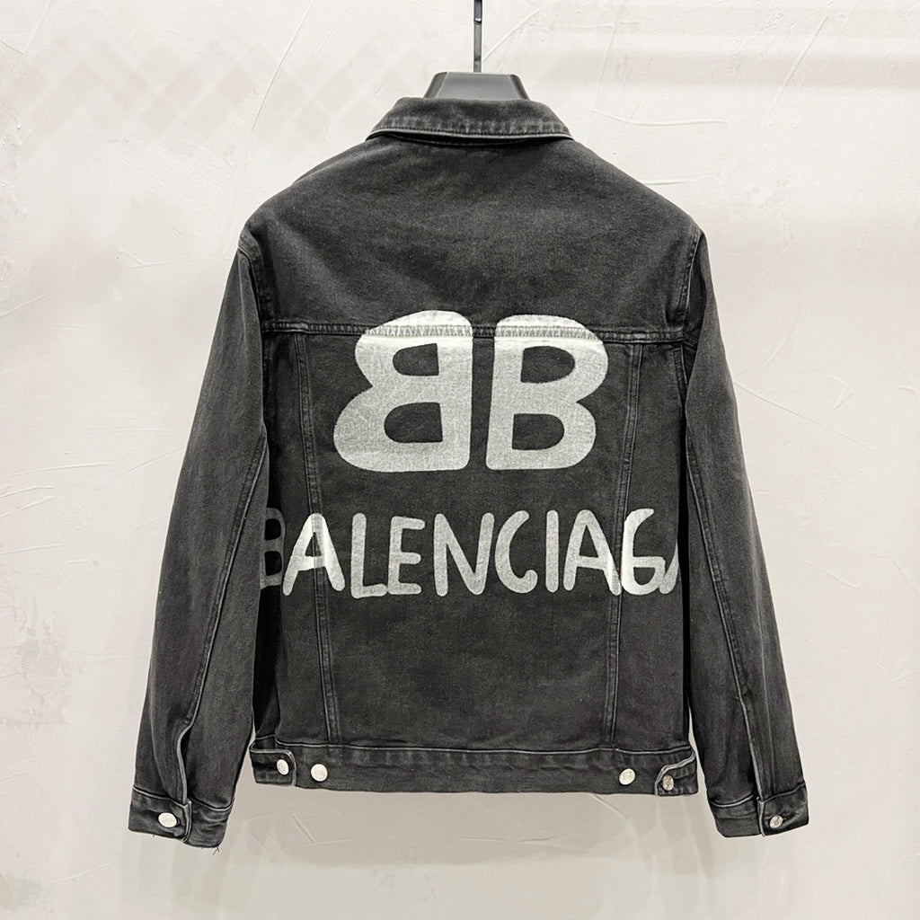 Balenciaga 2025SS BB logo Denim Jacket
