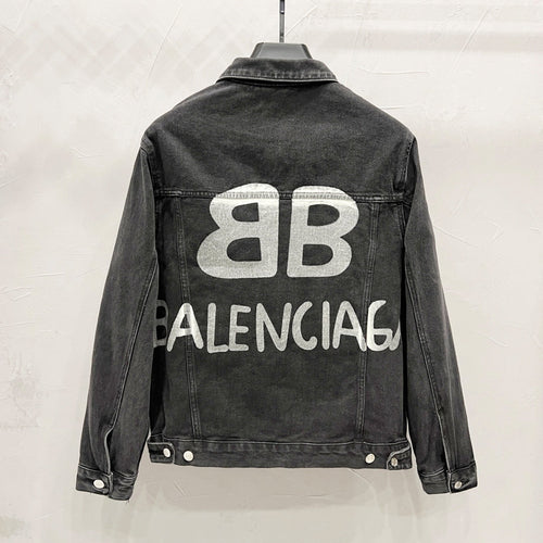 Balenciaga 2025SS BB logo Denim Jacket