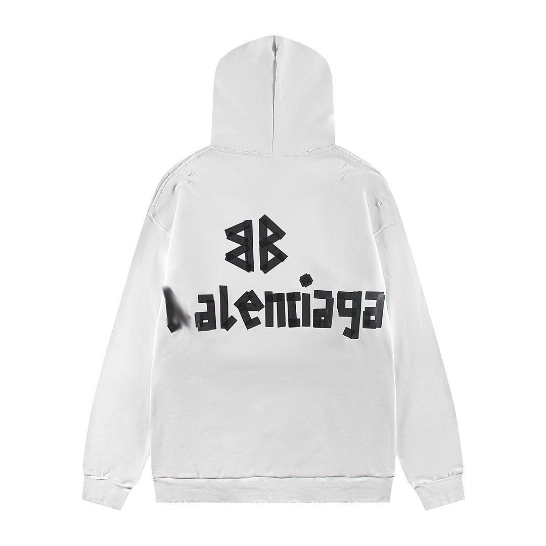 Balenciaga  Print LOGO Hoodie