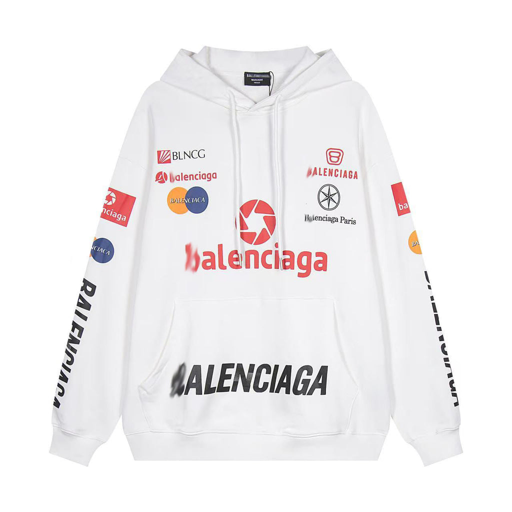 Balenciaga LOGO Print Gradient Hoodie